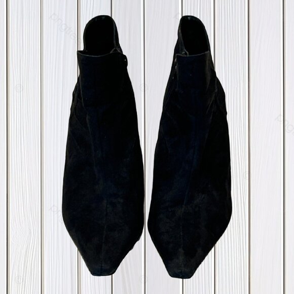 RINALDI Black Faux Suede Ankle Boots (6M) - Picture 2 of 7